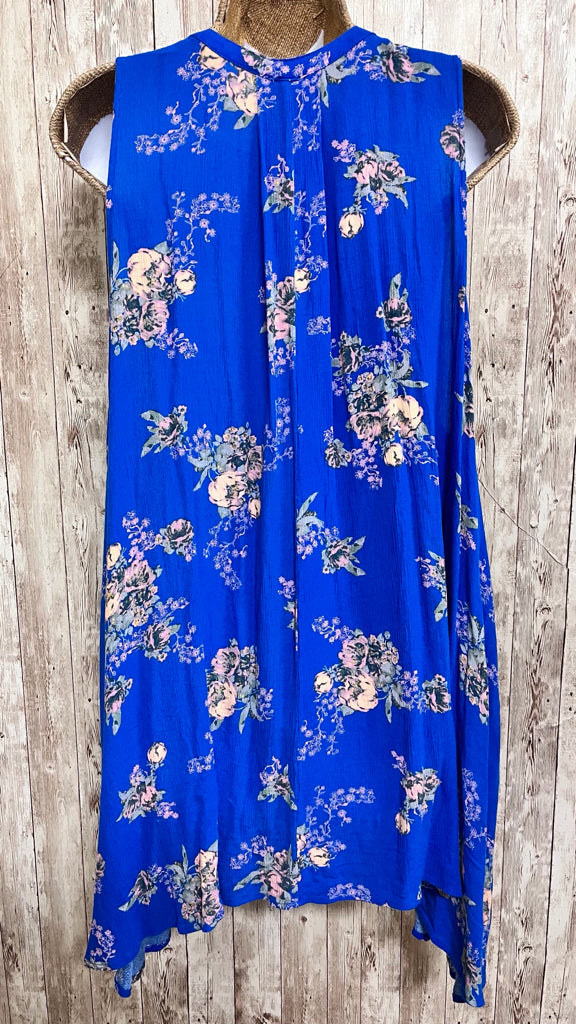 FREE PEOPLE BLUE FLORAL Women Size M Tunic