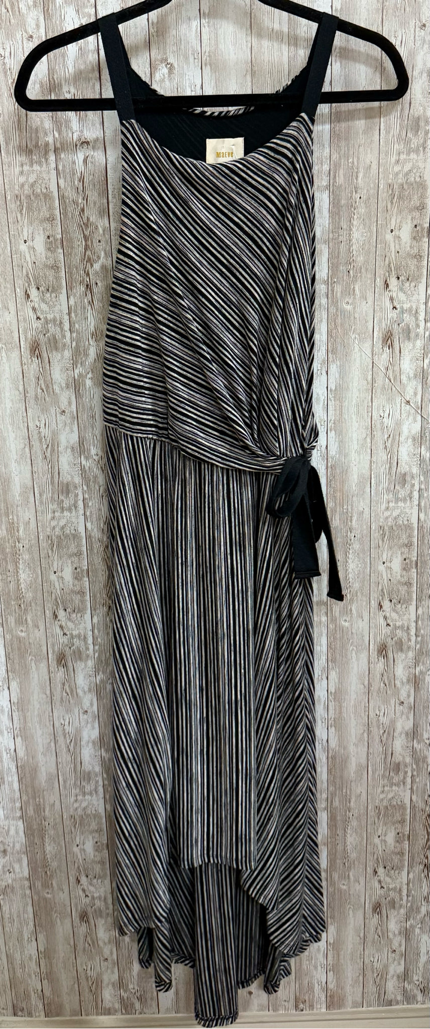 Size M MAEVE BLACK AND TAN STRIPE Dress