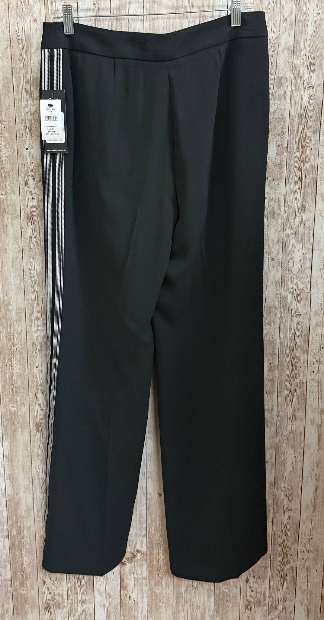 KARL LAGERFELD Size 6 Black Pants