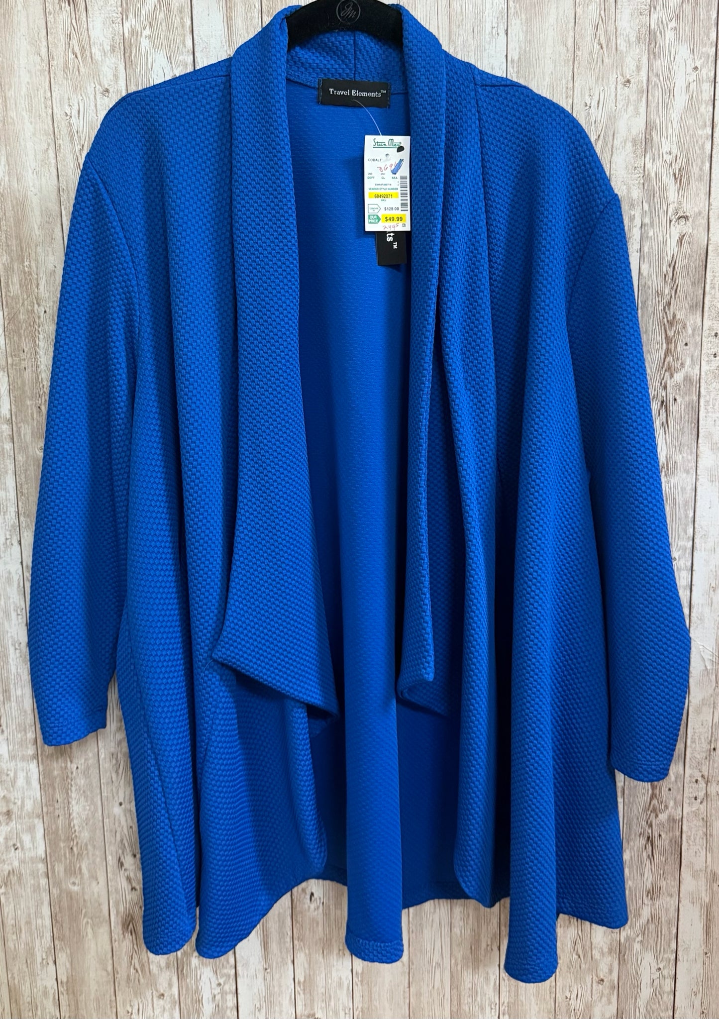Size 1X TRAVEL ELEMENTS Blue Jacket