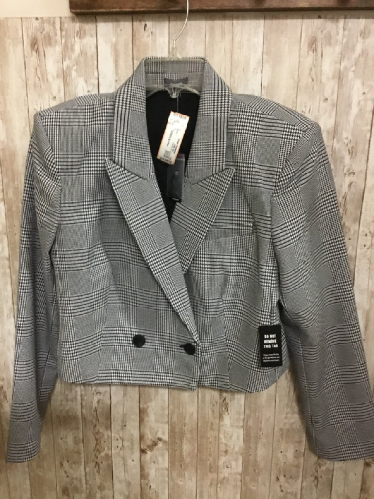 Size L EXPRESS BLACK AND WHITE Blazer