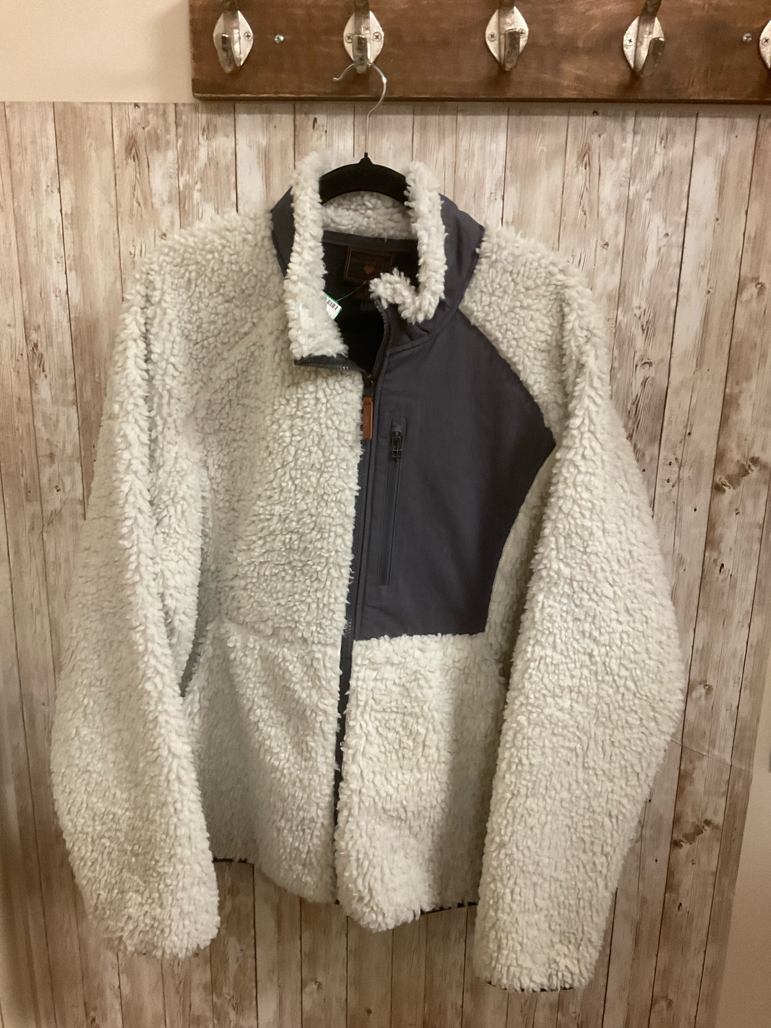 Size L/XL OBERMEYER WHITE AND GREY Jacket