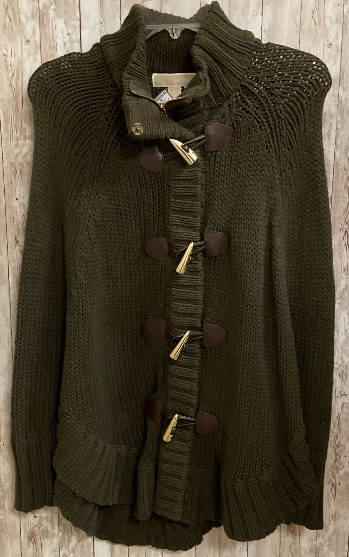 Size S MICHAEL KORS Olive Cardigan