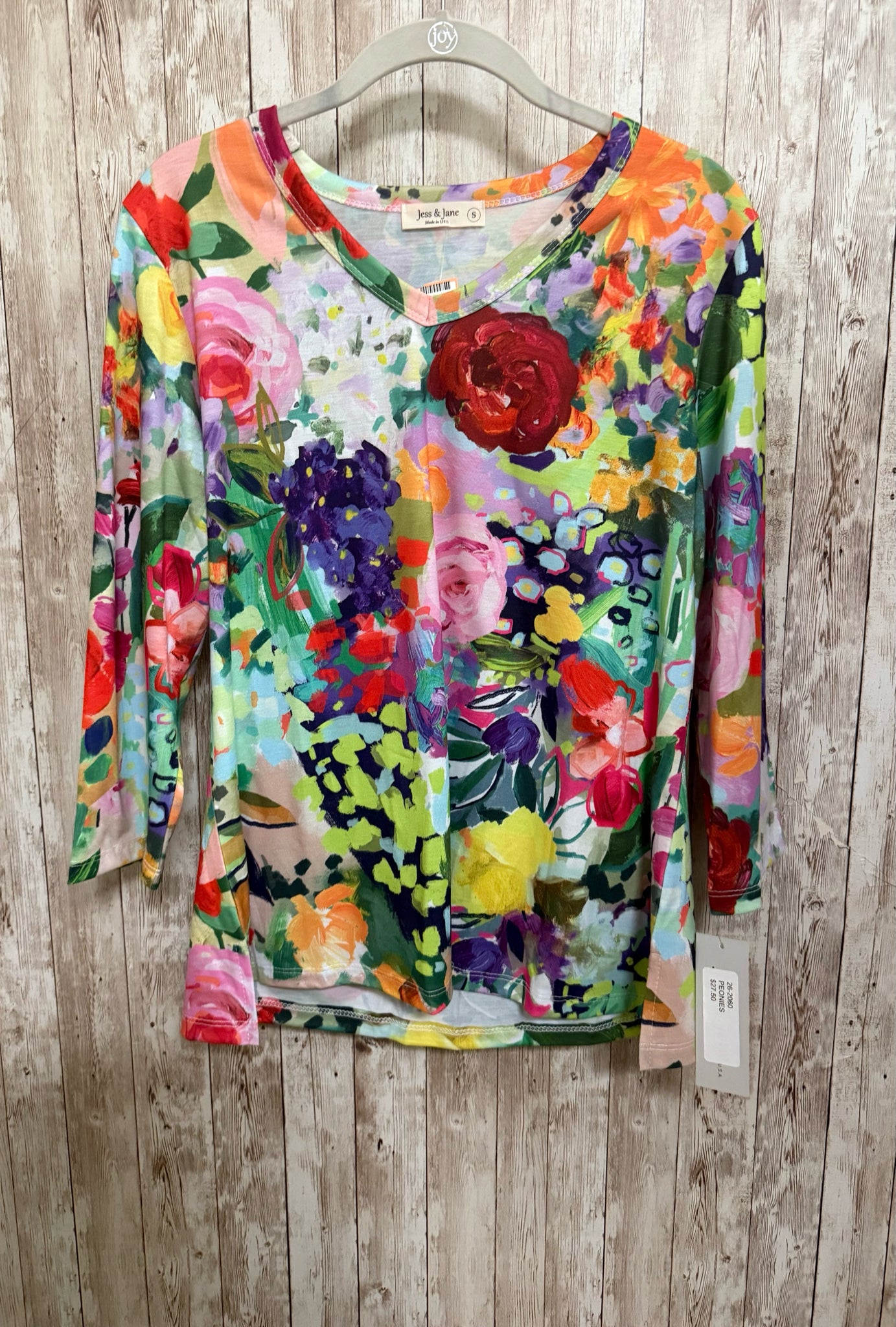 Size S JESS & JANE MULTI COLOR Top