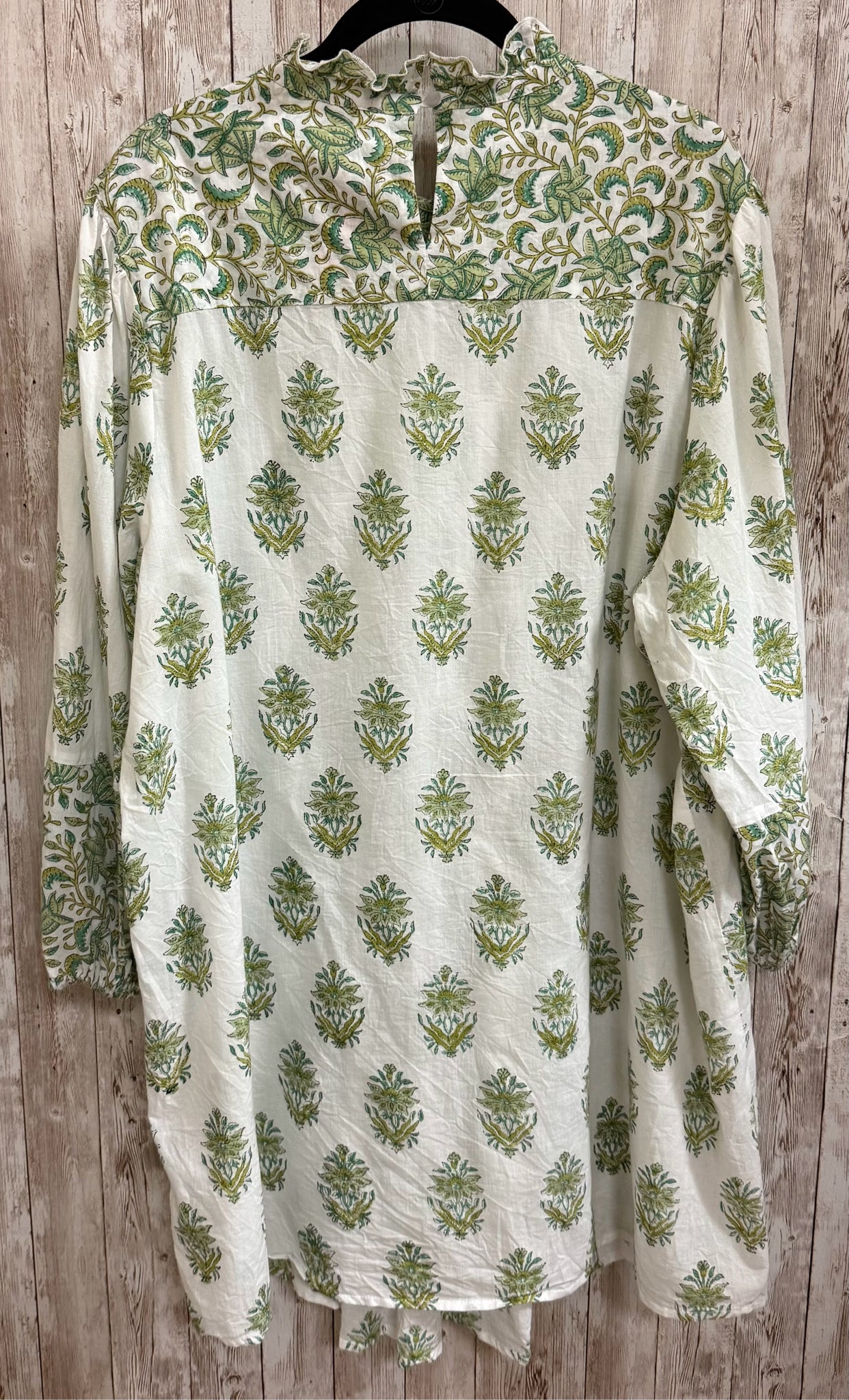 Size L WAYWARD FANCIES WHITE AND GREEN Dress