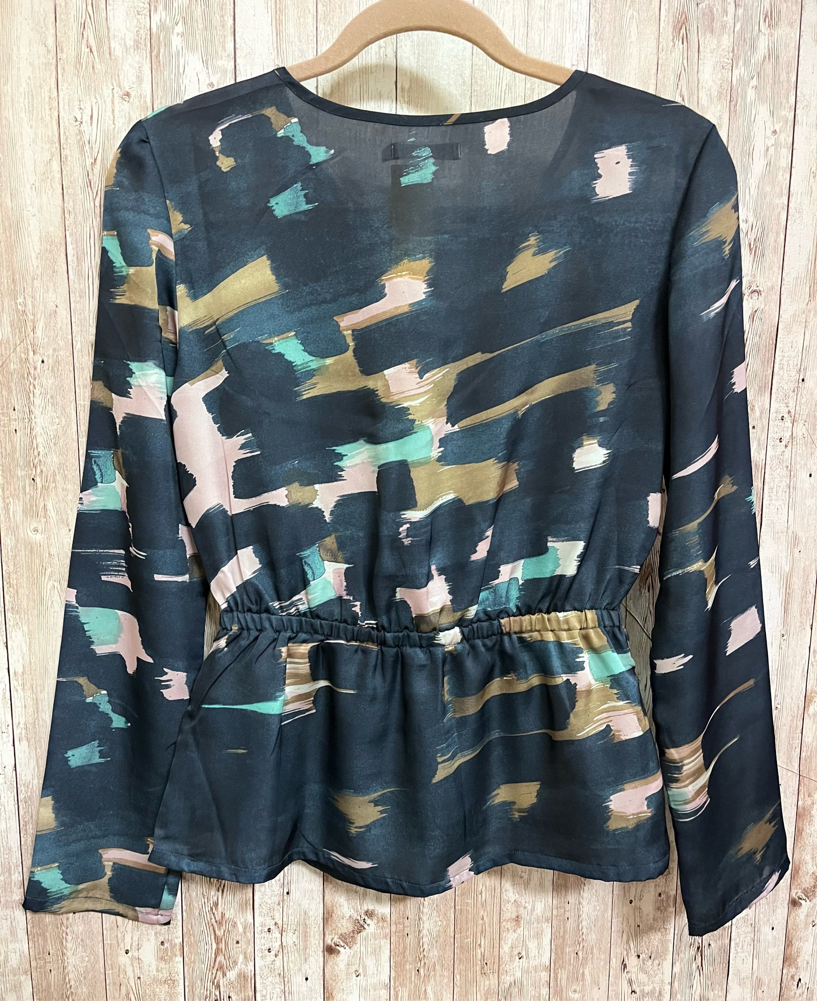 Size M TULLE Teal Print Top