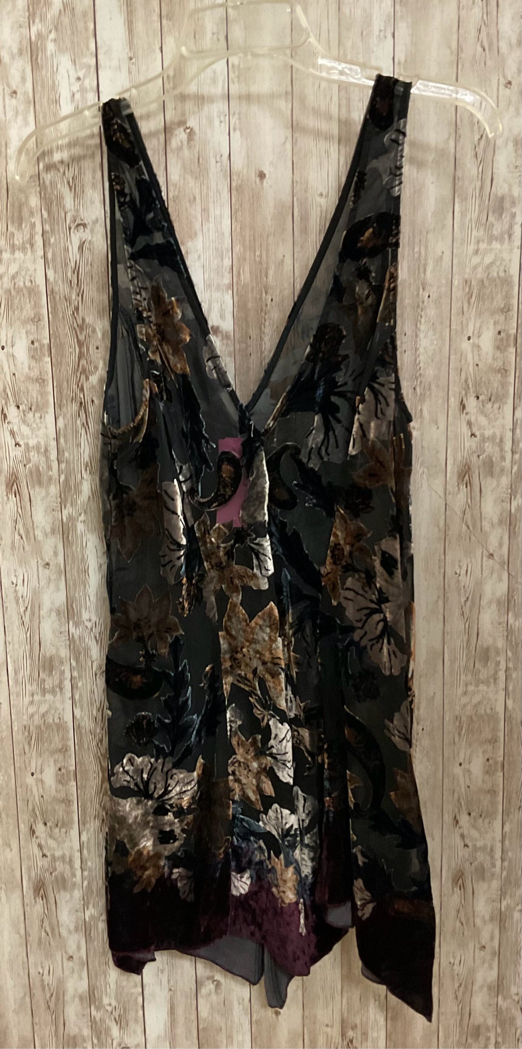 Size S FREE PEOPLE BLACK MULTI Top