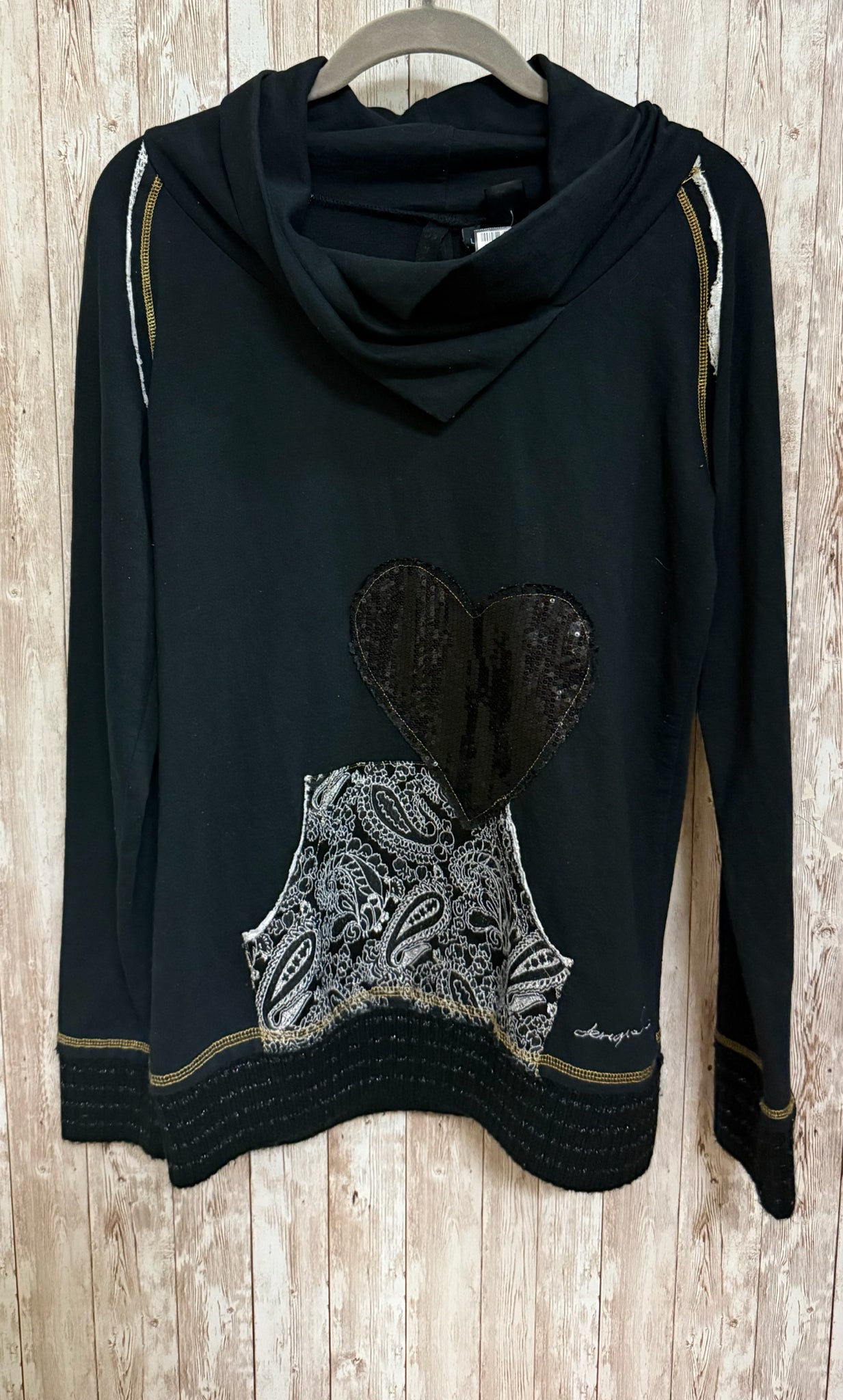 Size L DESIGUAL Black Top
