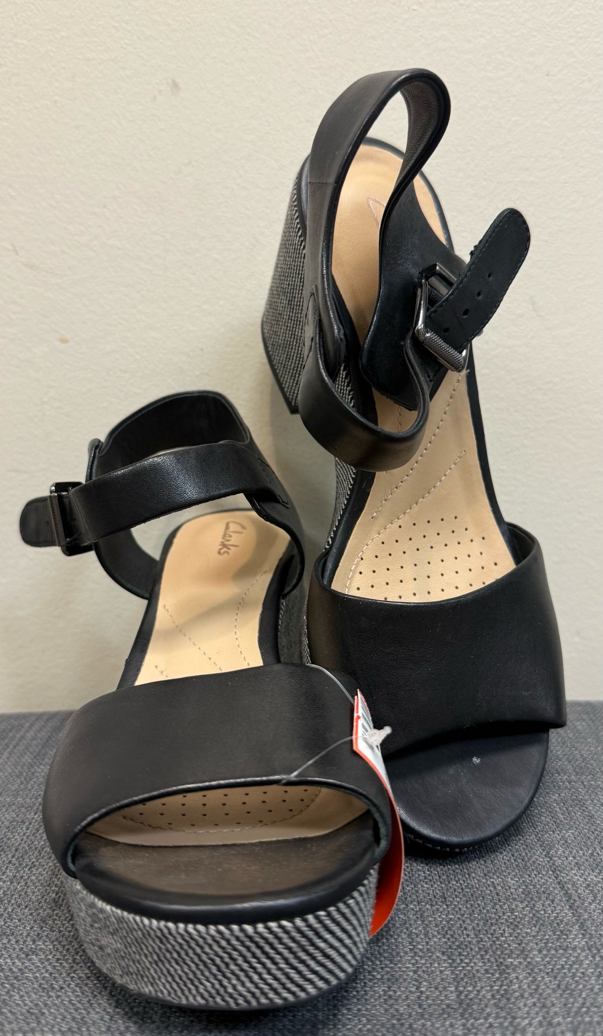 6.5 CLARKS Black SHOES