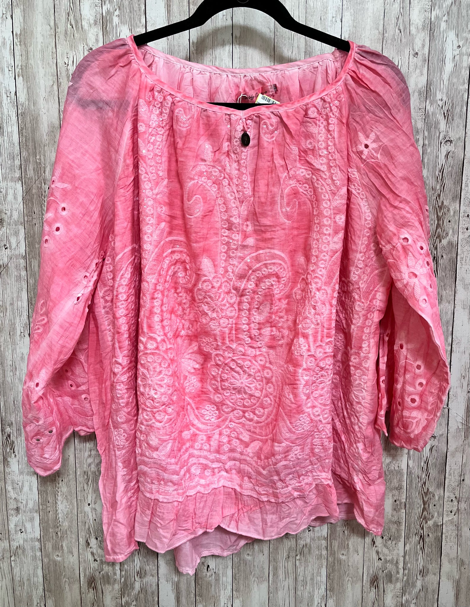 Size L SIMPLY COUTURE Pink Top