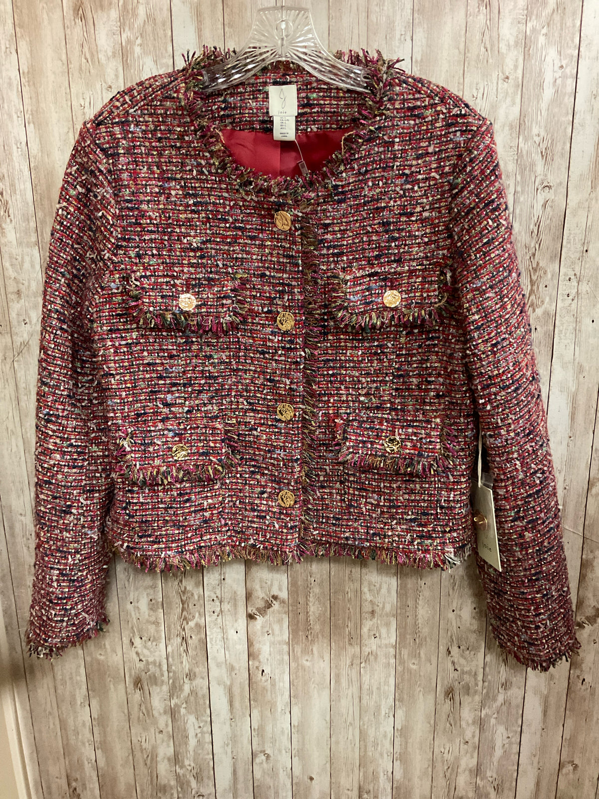 Size L JOIE Red Print Jacket