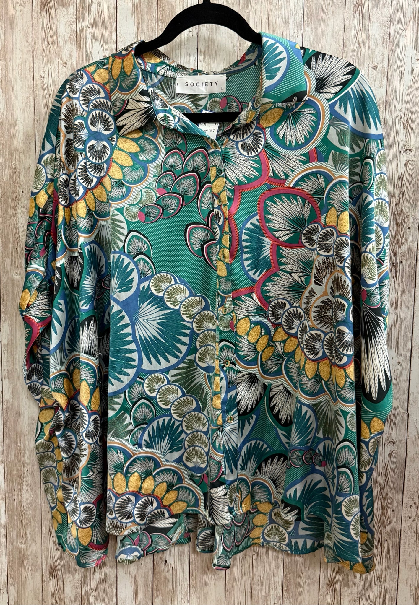 Size L SOCIETY GREEN MULTI Top