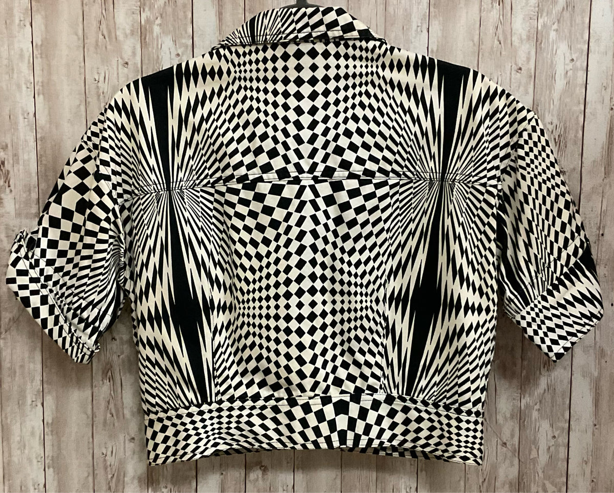 Size S VERSACE BEIGE AND BLACK Jacket