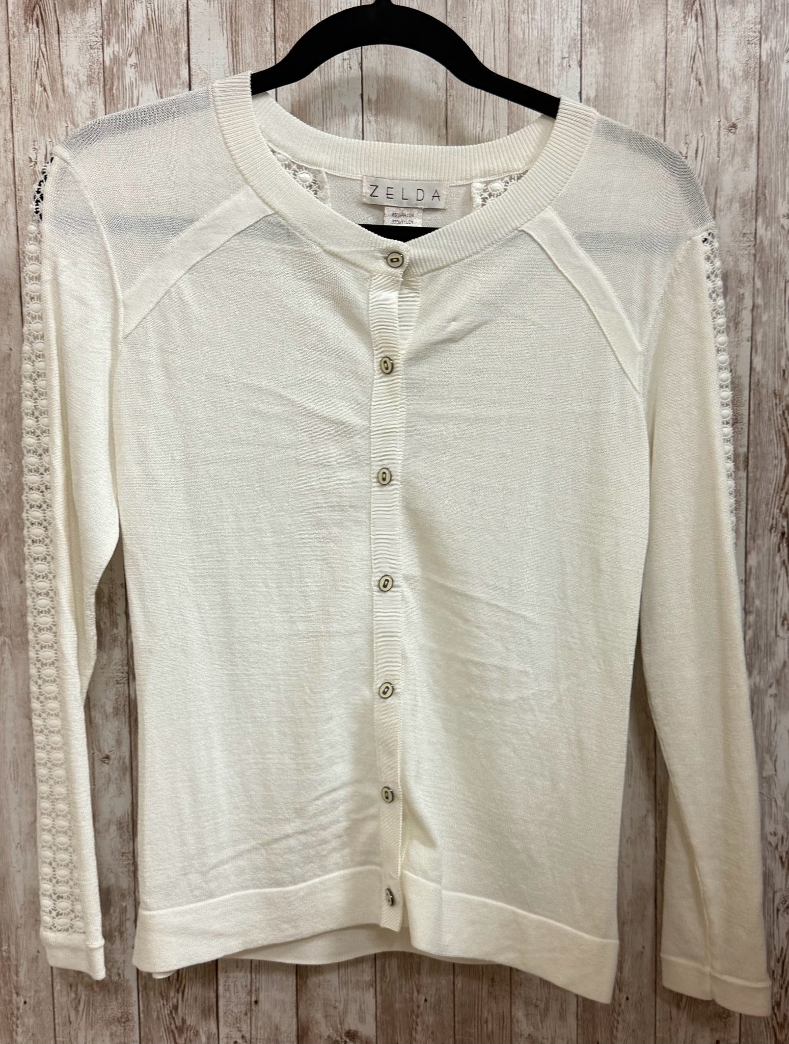 Size S ZELDA White Cardigan
