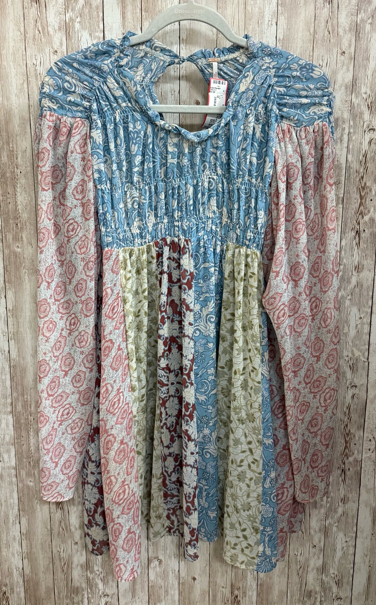 FREE PEOPLE LIGHT BLUE PRINT Women Size M Tunic