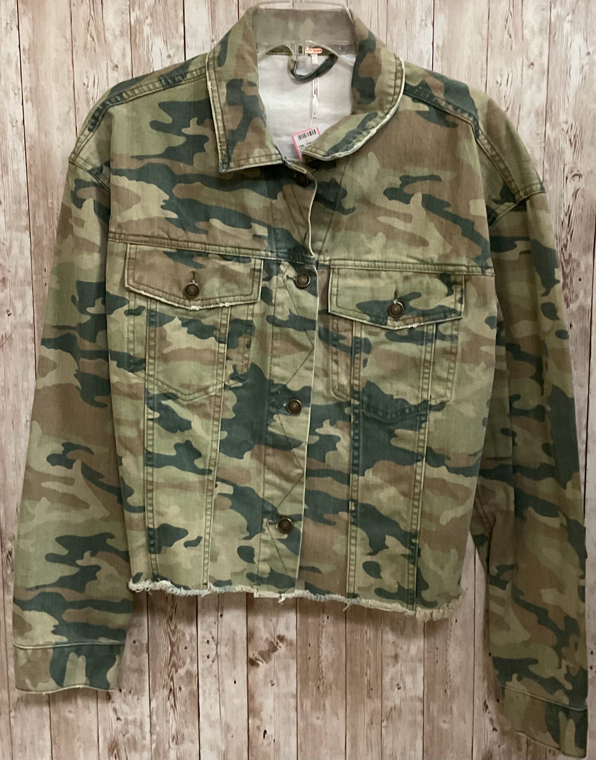 Size L FREE PEOPLE CAMO Jacket