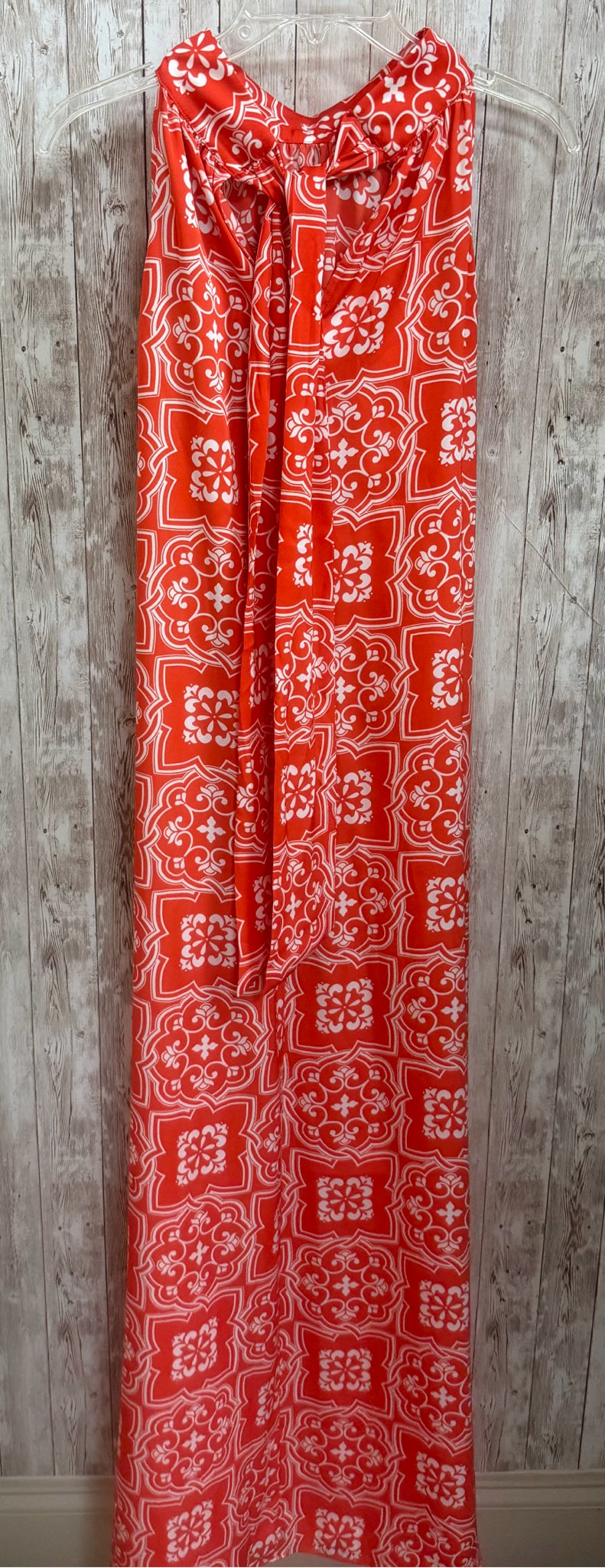 Size L ANN TAYLOR Orange Print Dress