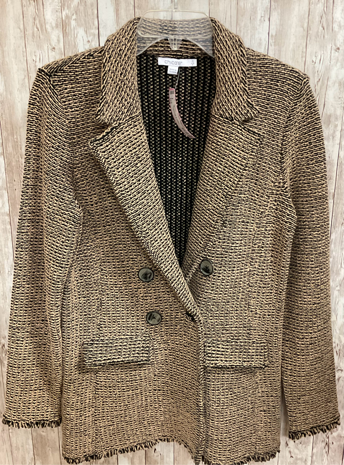 Size S CHICO'S BROWN AND BLACK Cardigan