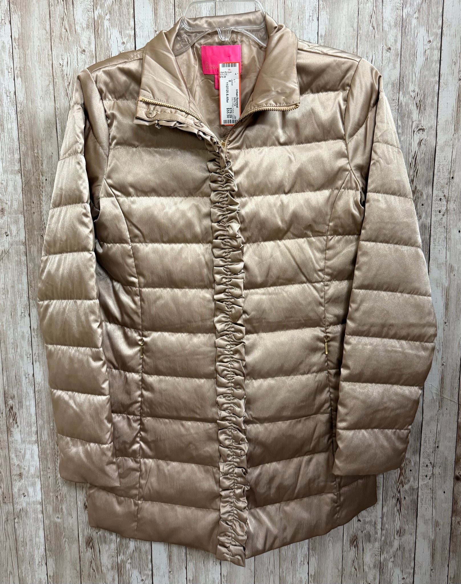 LILLY PULITZER Size 0 Gold Jacket