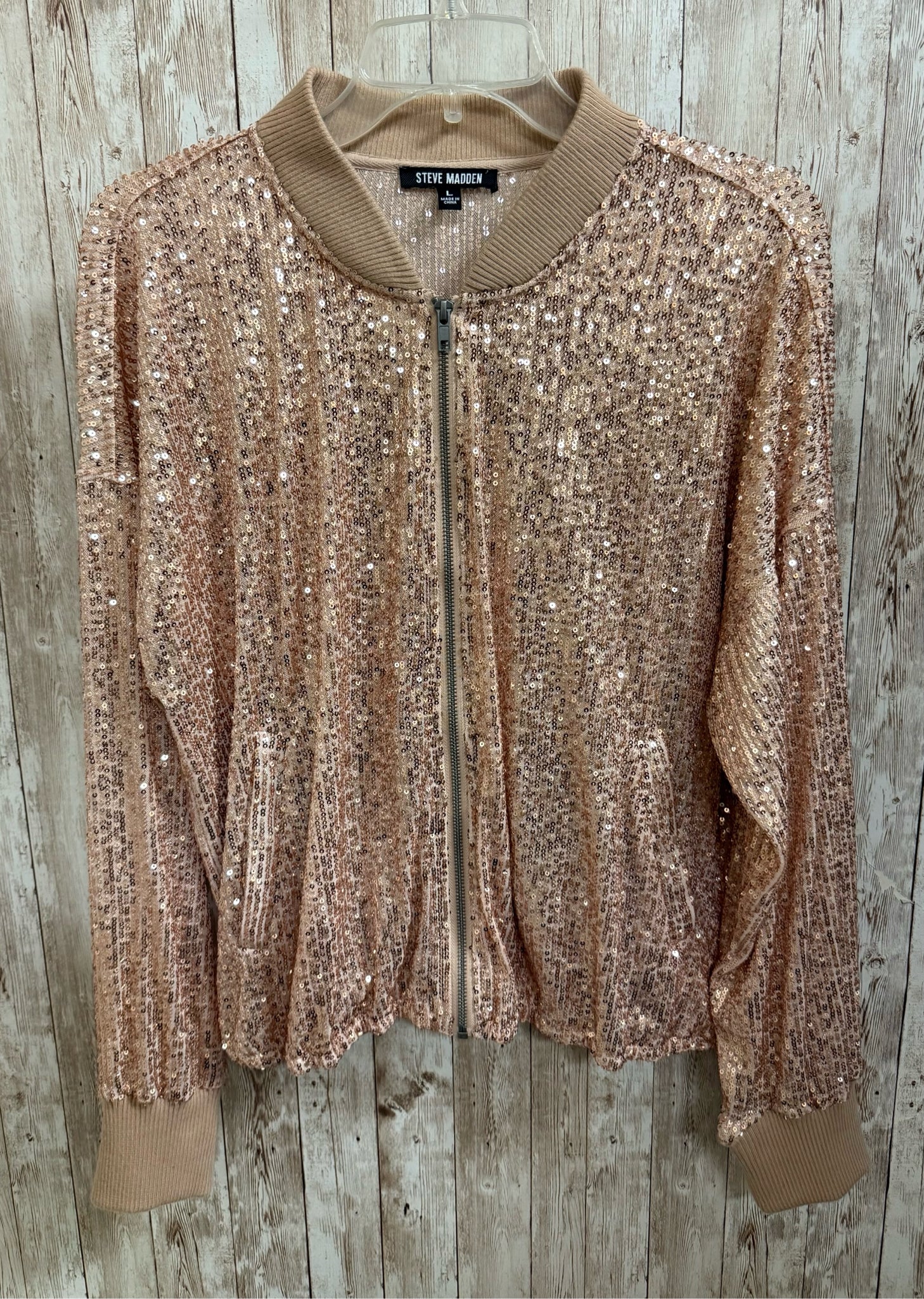 Size L STEVE MADDEN Gold Jacket