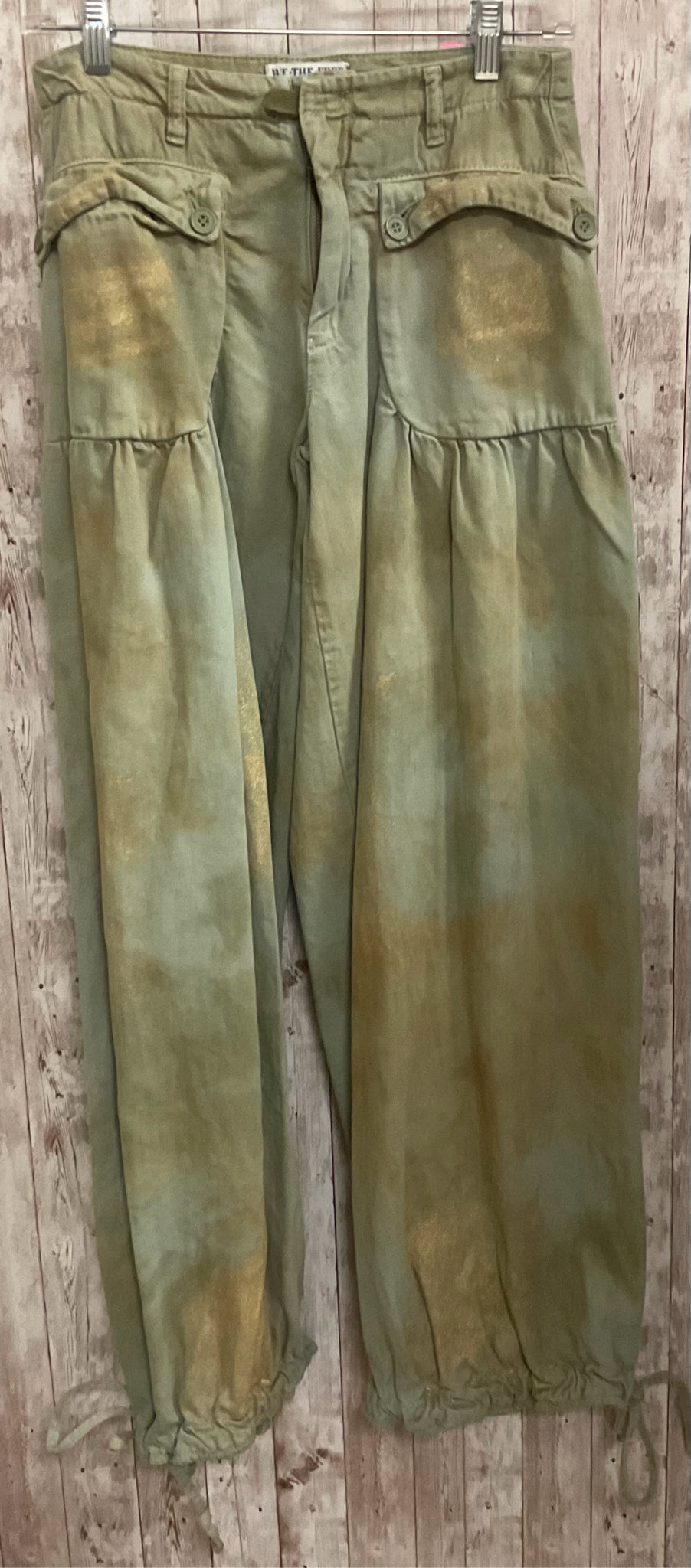 Size 2 WE THE FREE Green Print Pants
