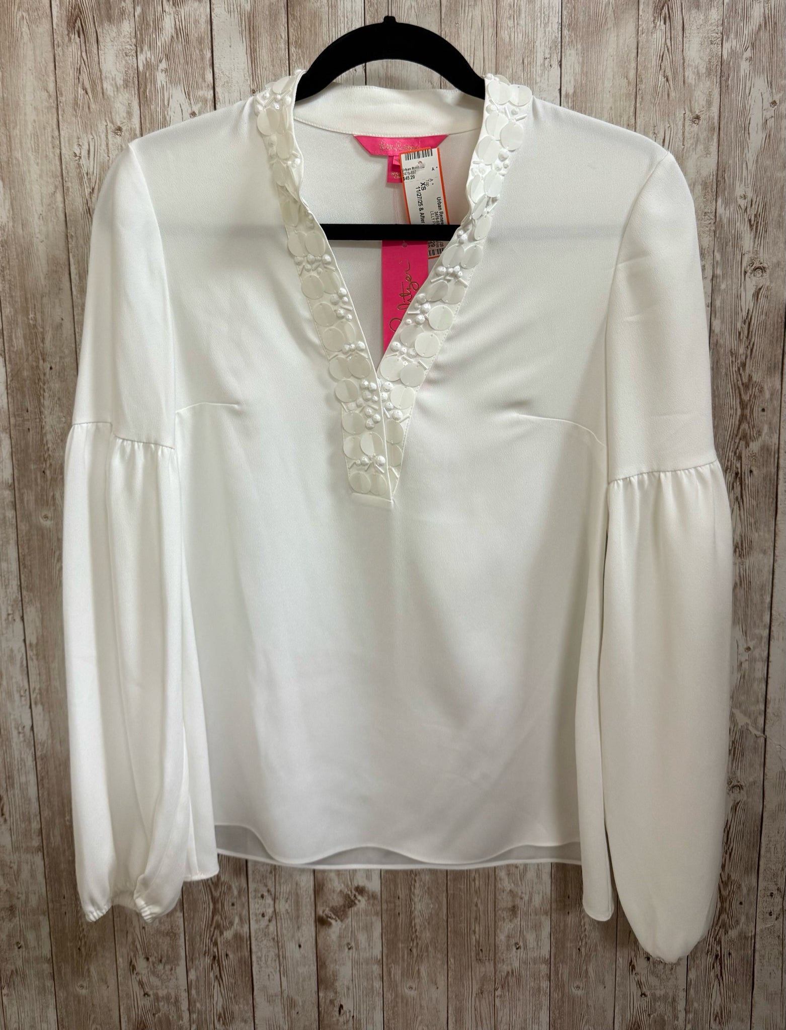 LILLY PULITZER Size XS White Top