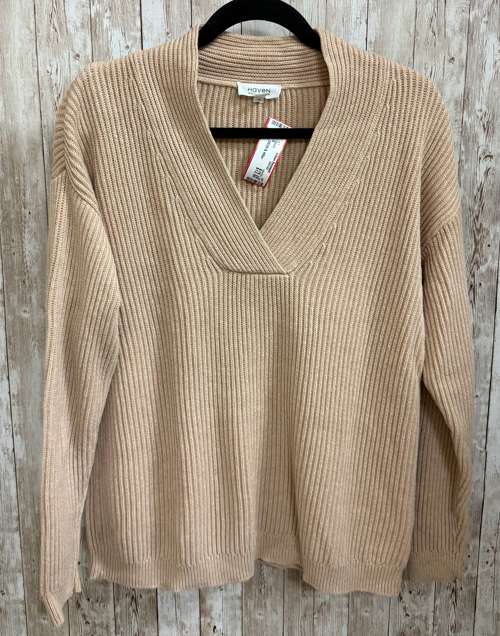 Size S HAVEN Tan Sweater