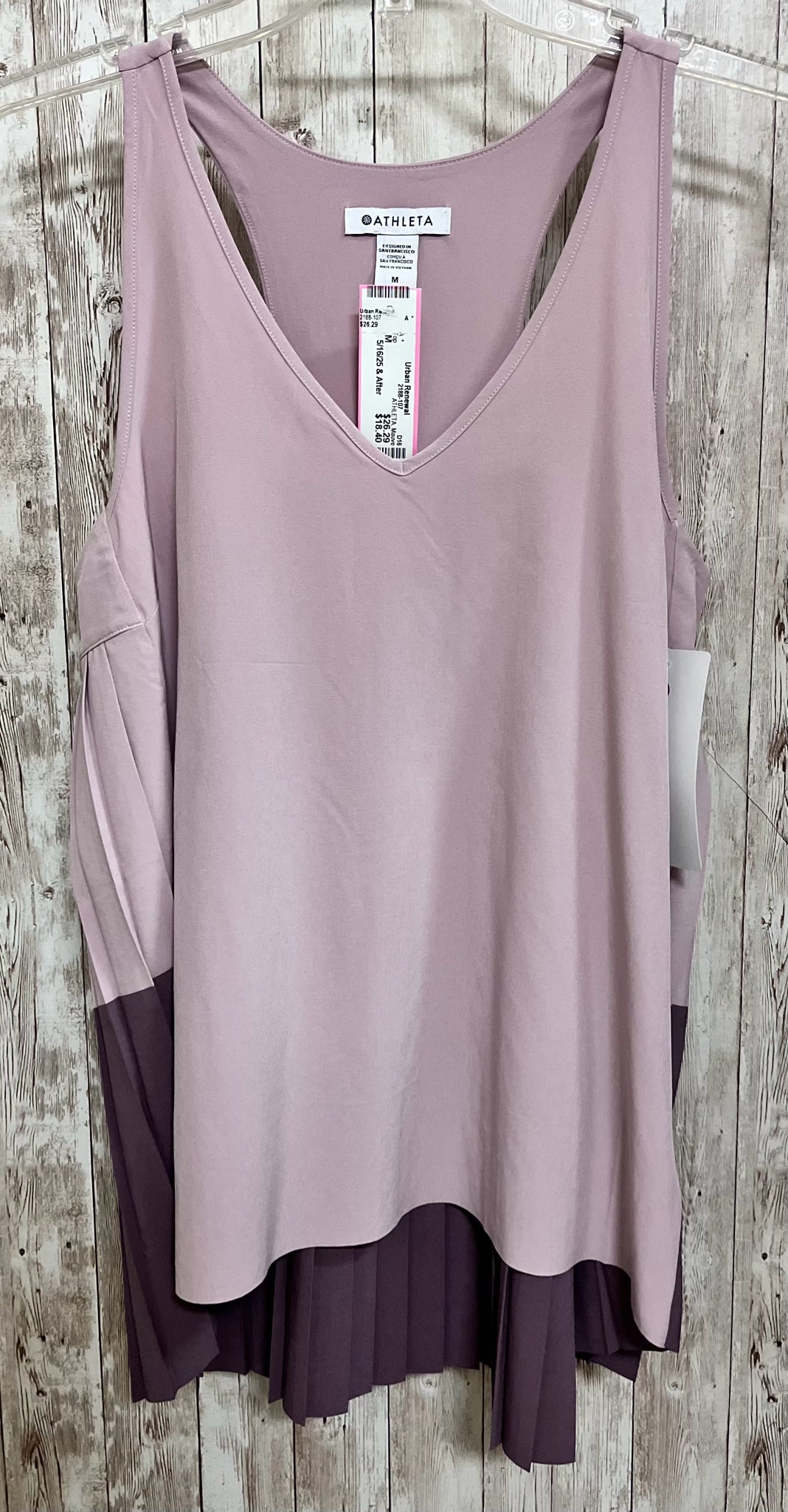 ATHLETA Size M Mauve Top