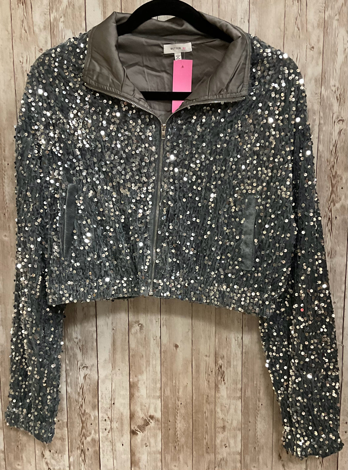 Size L BETTER BE Silver Jacket