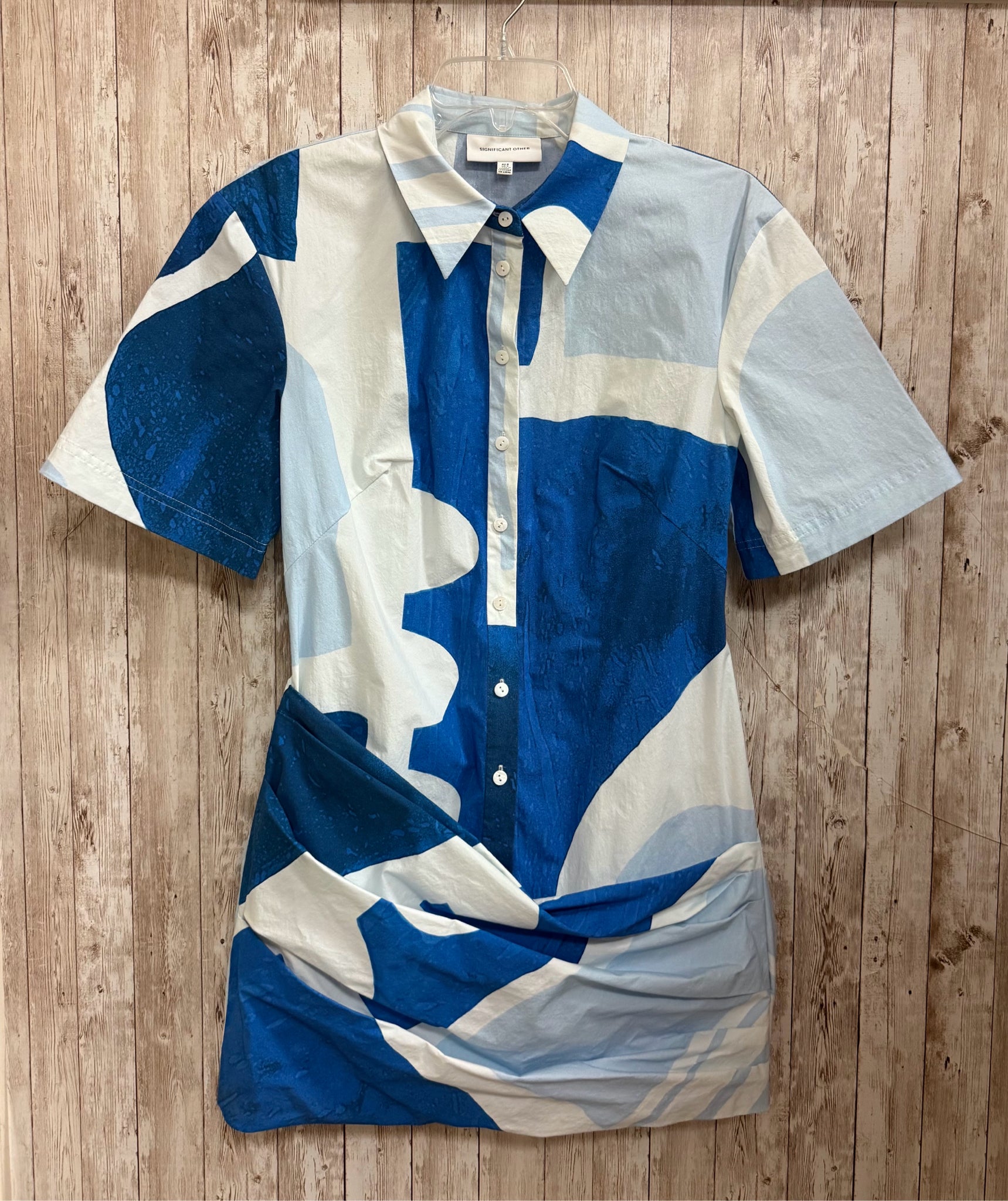 Size 4 SIGNIFICANT OTHER Blue Print Dress
