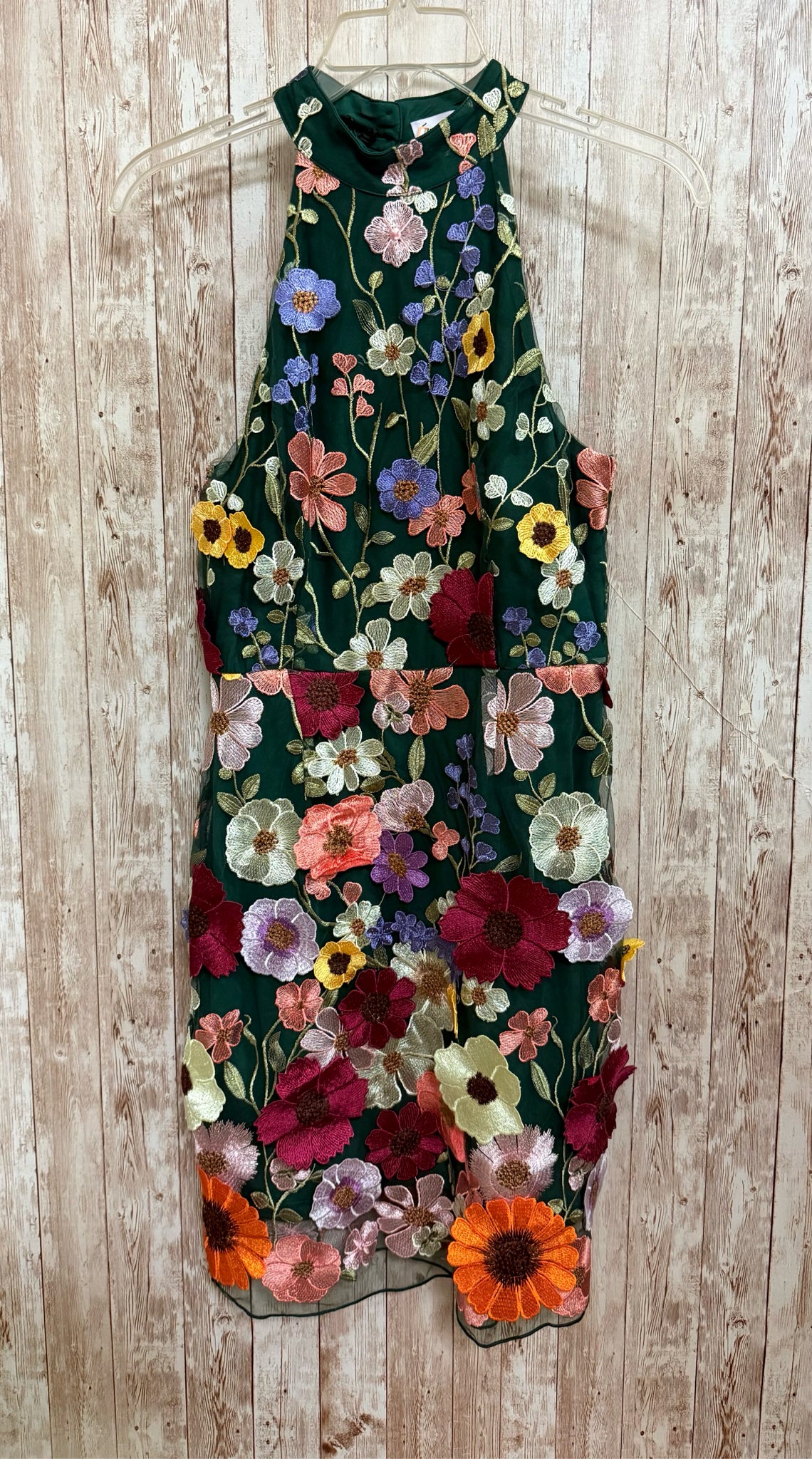 LE SYNECDOCHE Size S GREEN FLORAL Dress