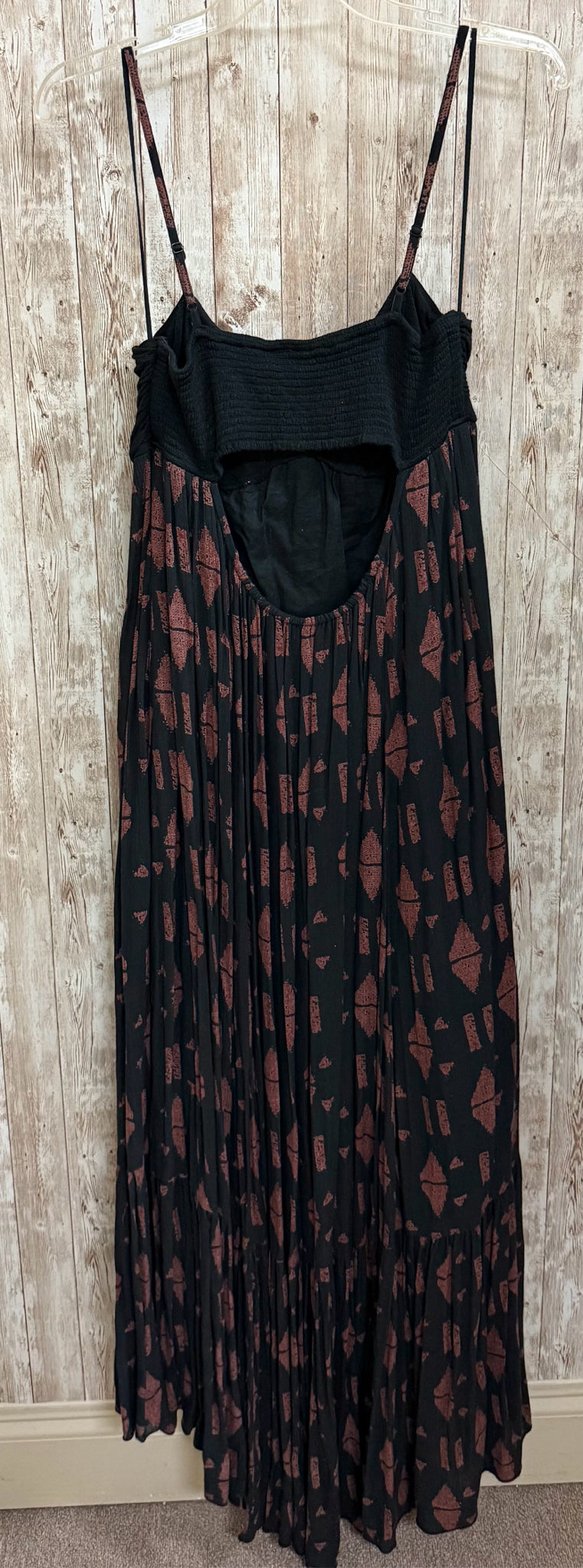 Size M FREE PEOPLE BLACK AND BROWN Dress