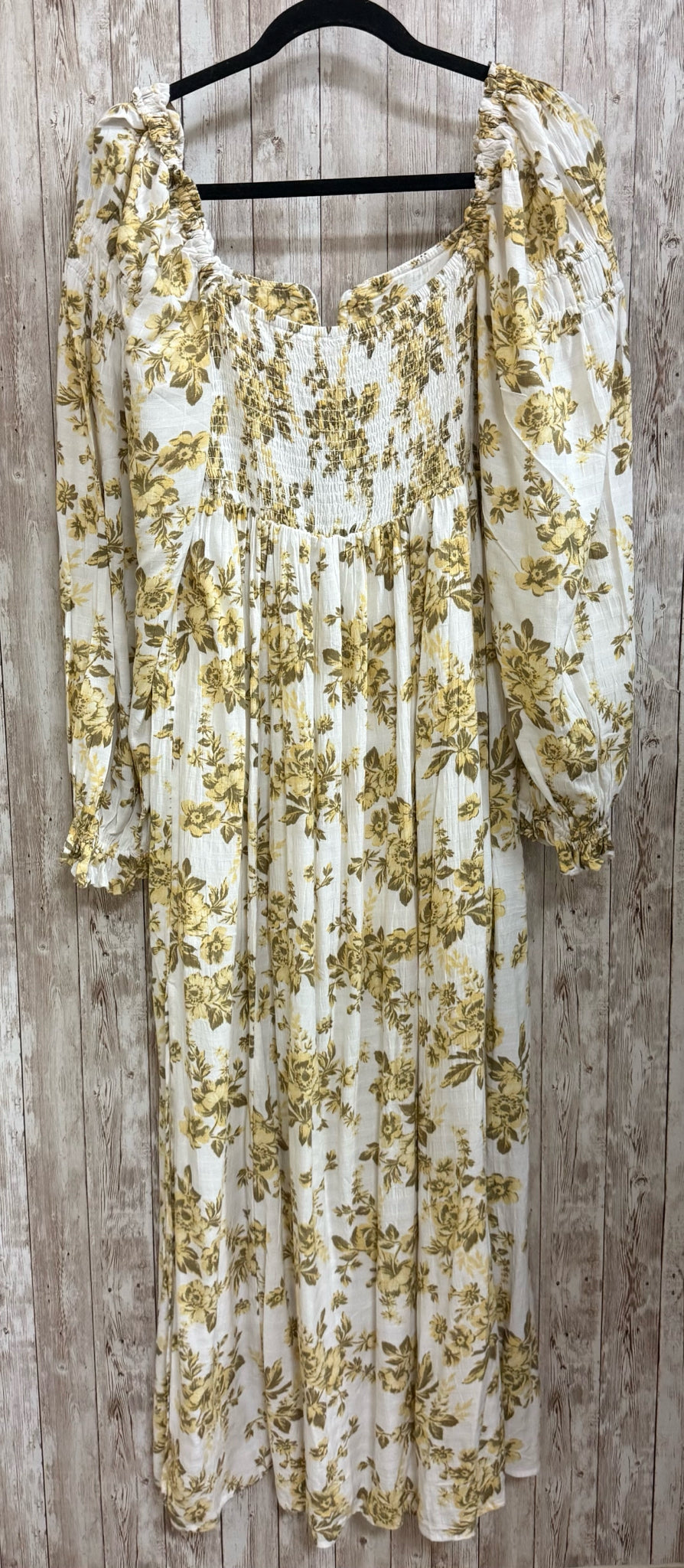 Size M FREE PEOPLE CREAM FLORAL Dress