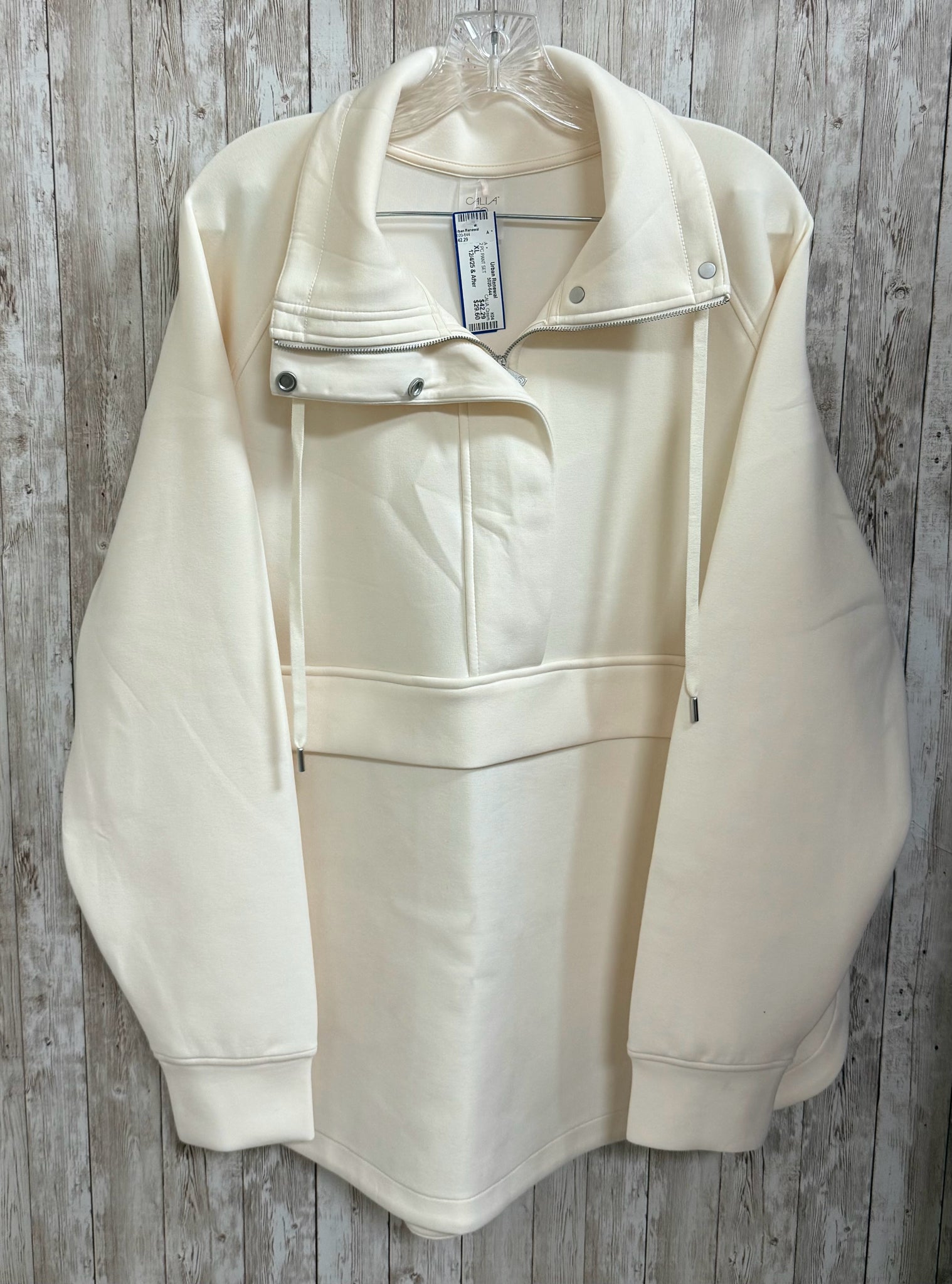 CALIA Size XL Cream 2 PC PANT SET