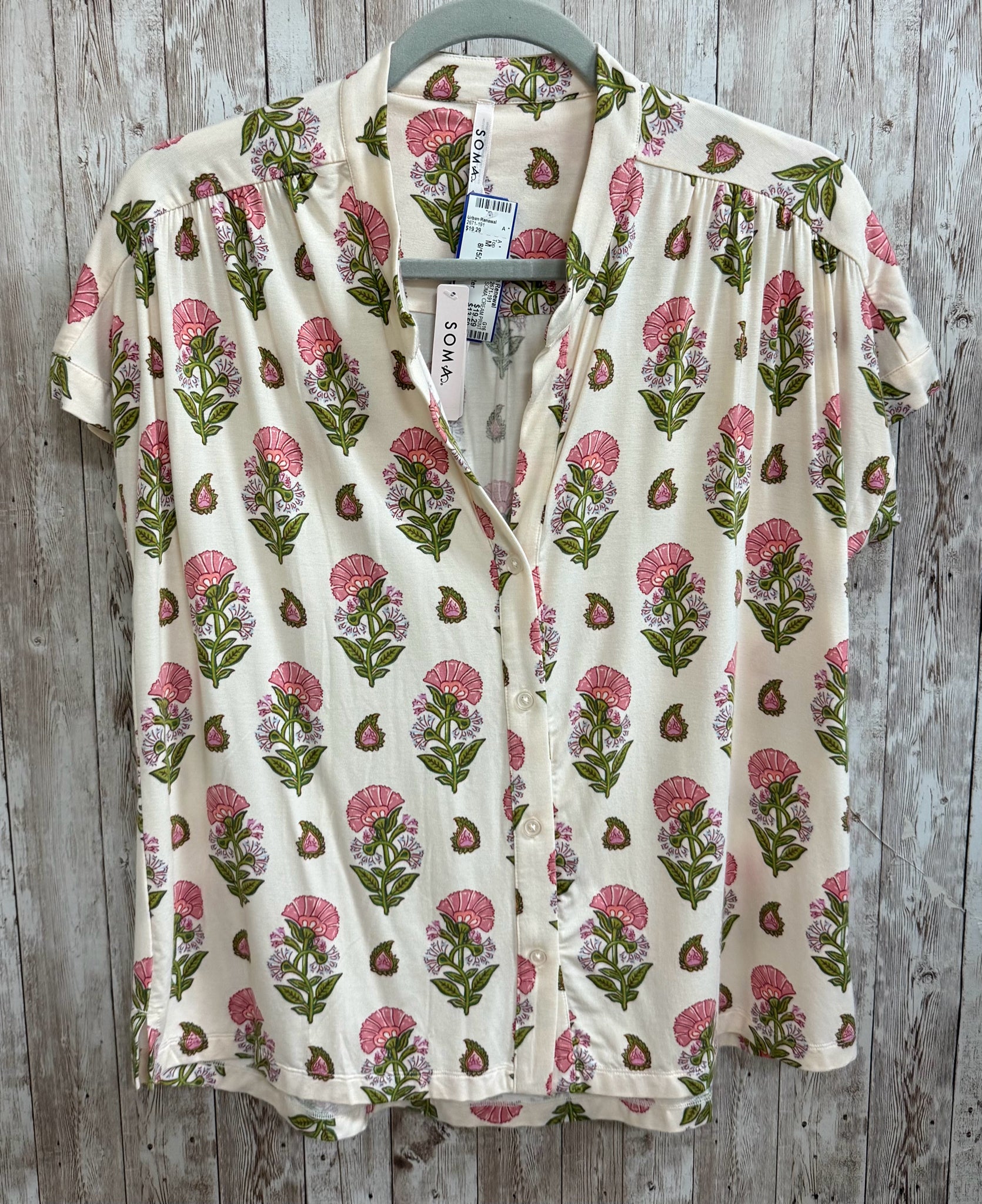 Size M SOMA CREAM PRINT Top