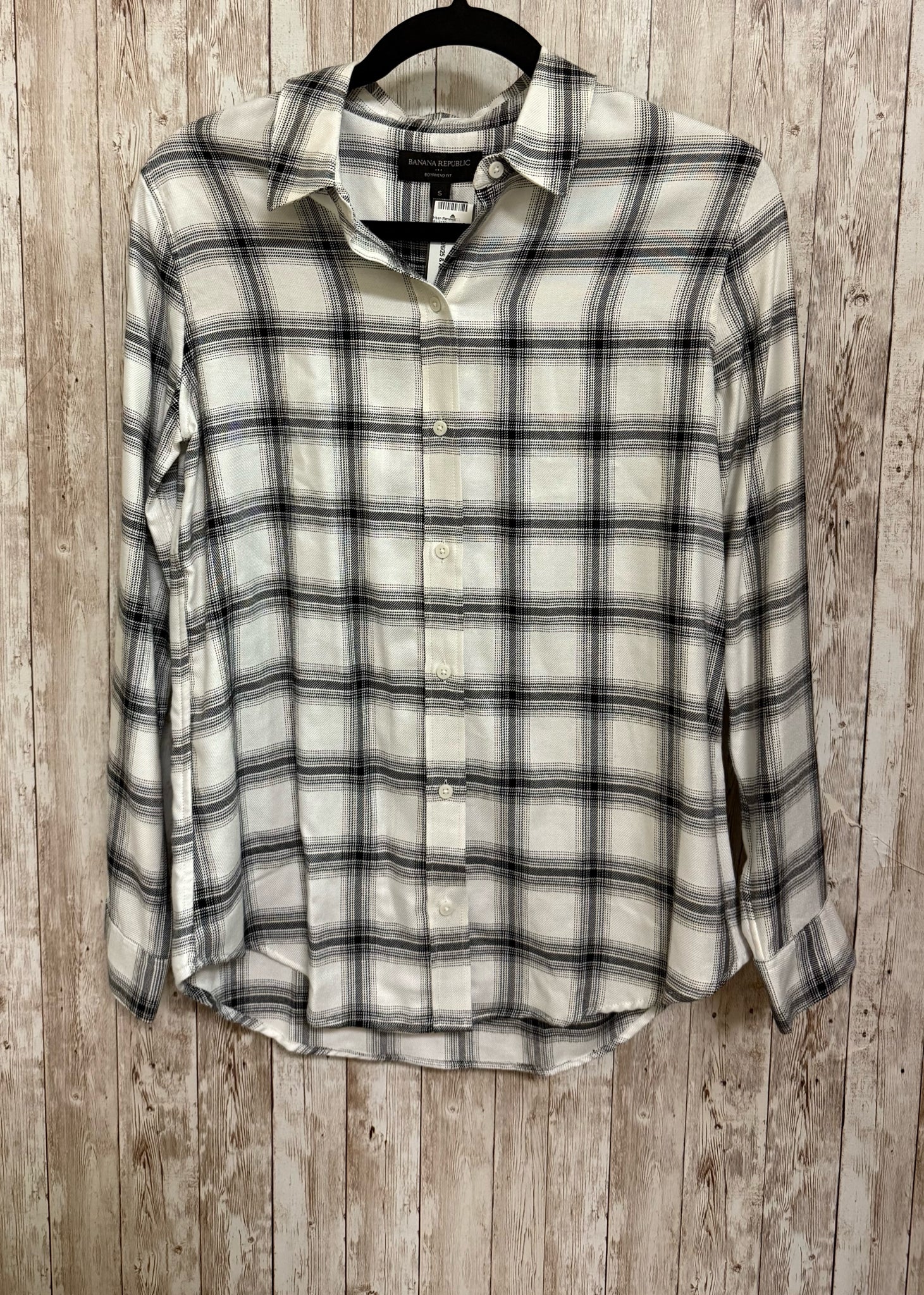 Size S BANANA REPUBLIC White and Black Top
