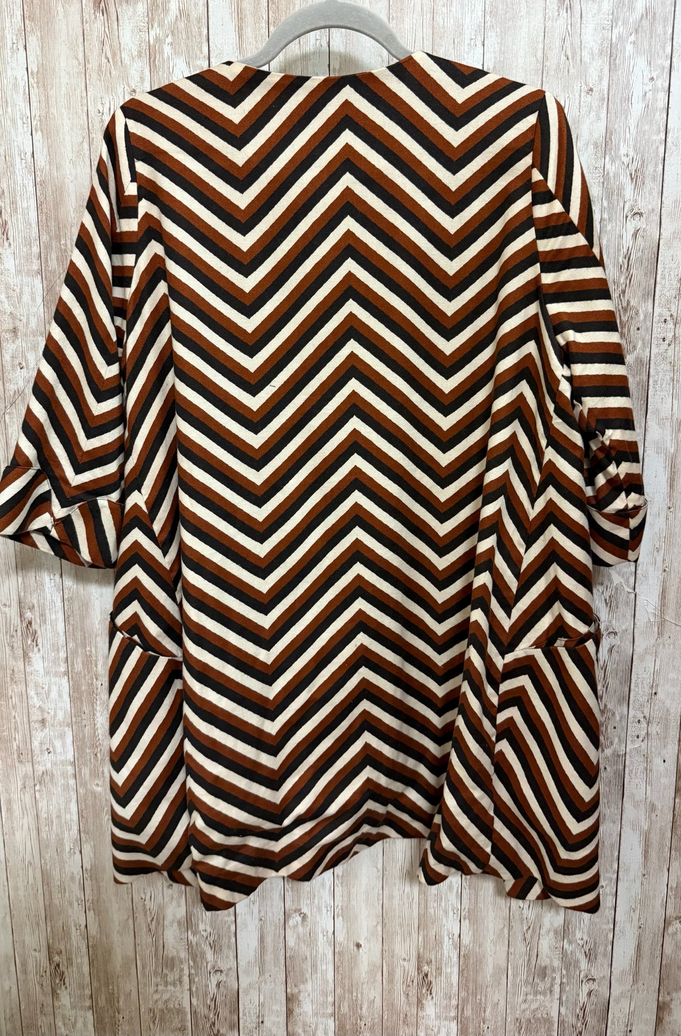 Size XS EVA FRANCO BROWN STRIPE Jacket