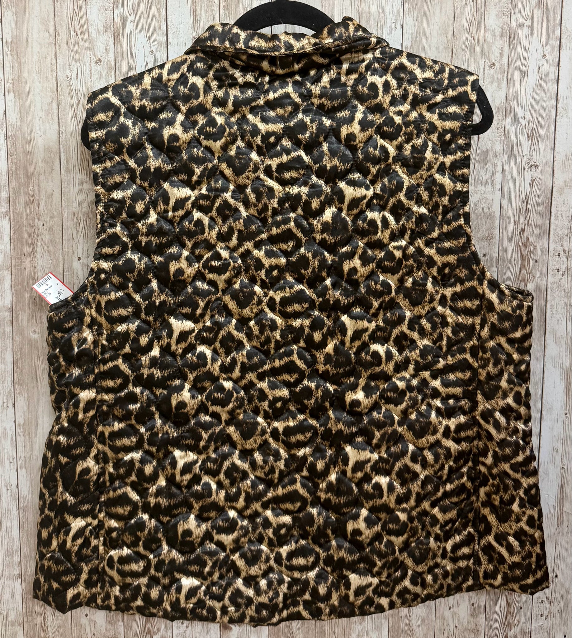 Size XL CASUAL IDENTITY Animal Print Vest