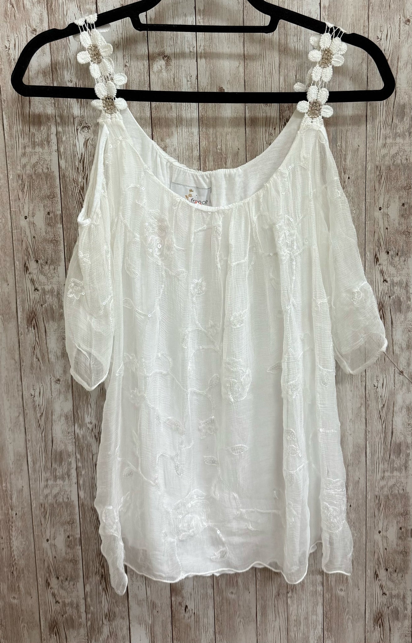 Size M BELLE FRANCE White Top