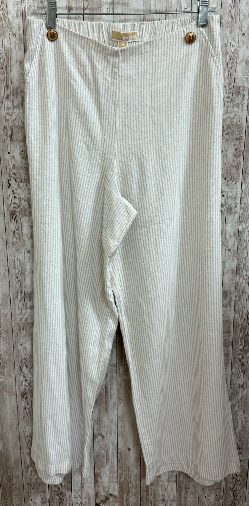 Size M MICHAEL KORS WHITE AND TAN Pants