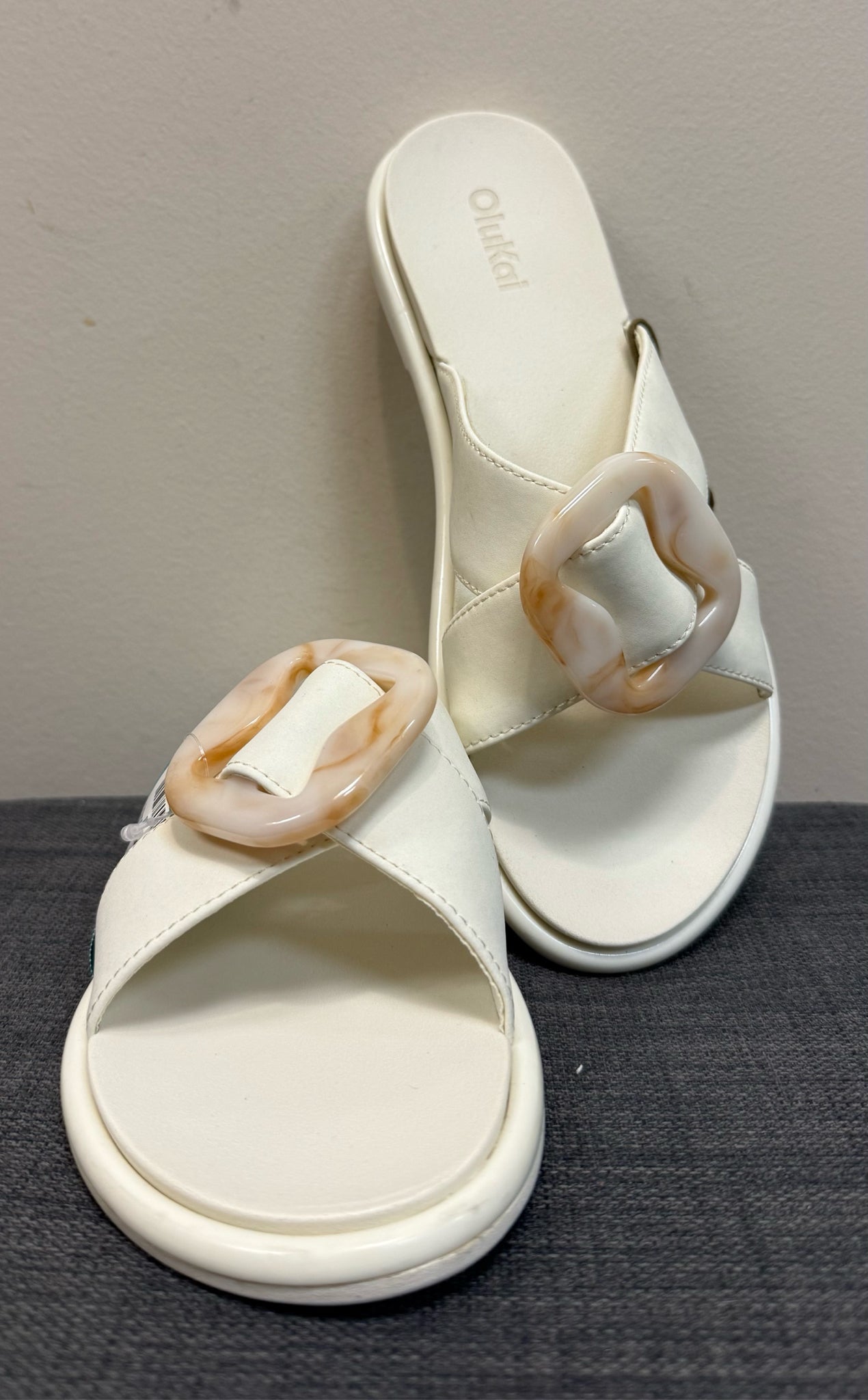 7 OLUKAI Cream Sandals