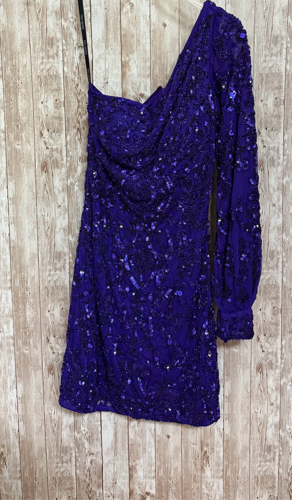 SHERRI HILL Size 2 Purple Dress