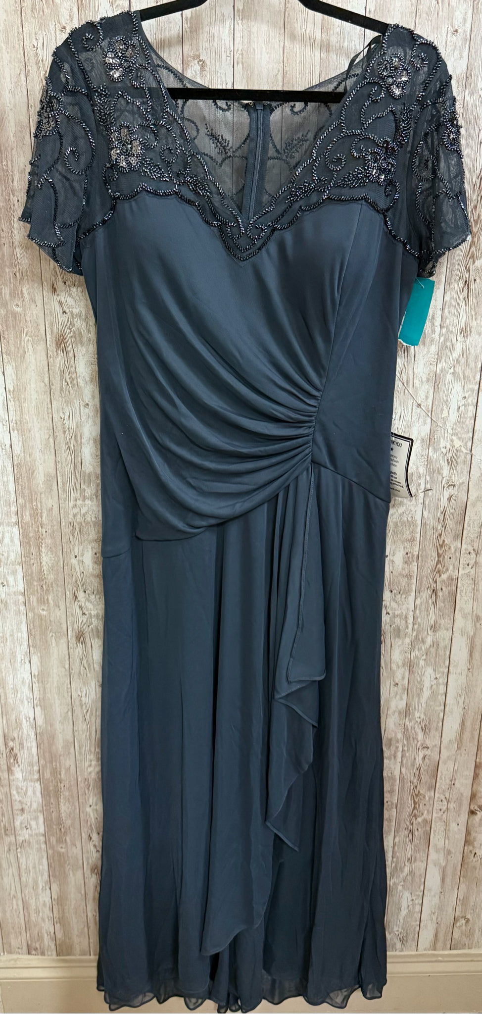 Size 16P XSCAPE Charcoal Dress