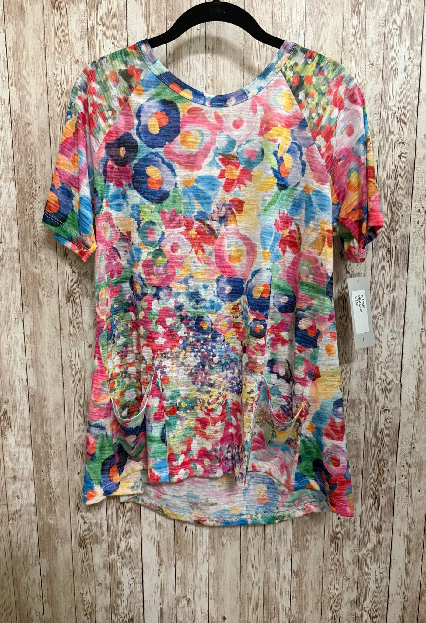 Size S JESS & JANE PINK AND BLUE Top