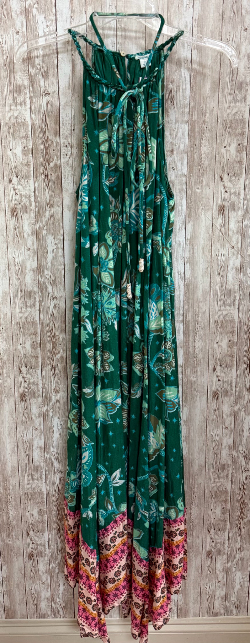 Size M SUNDANCE Green Print Dress