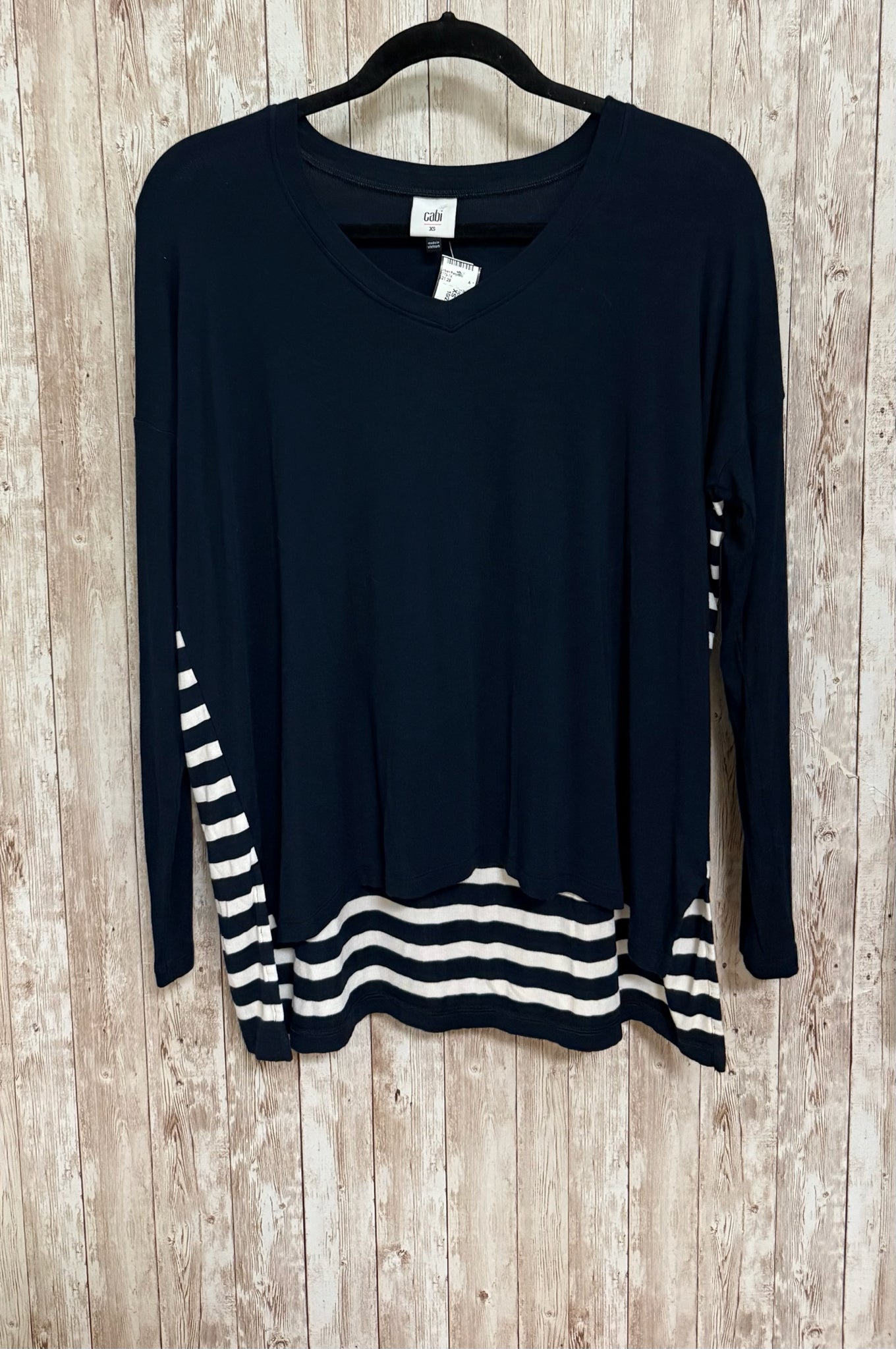 Size XS CABI Navy Top