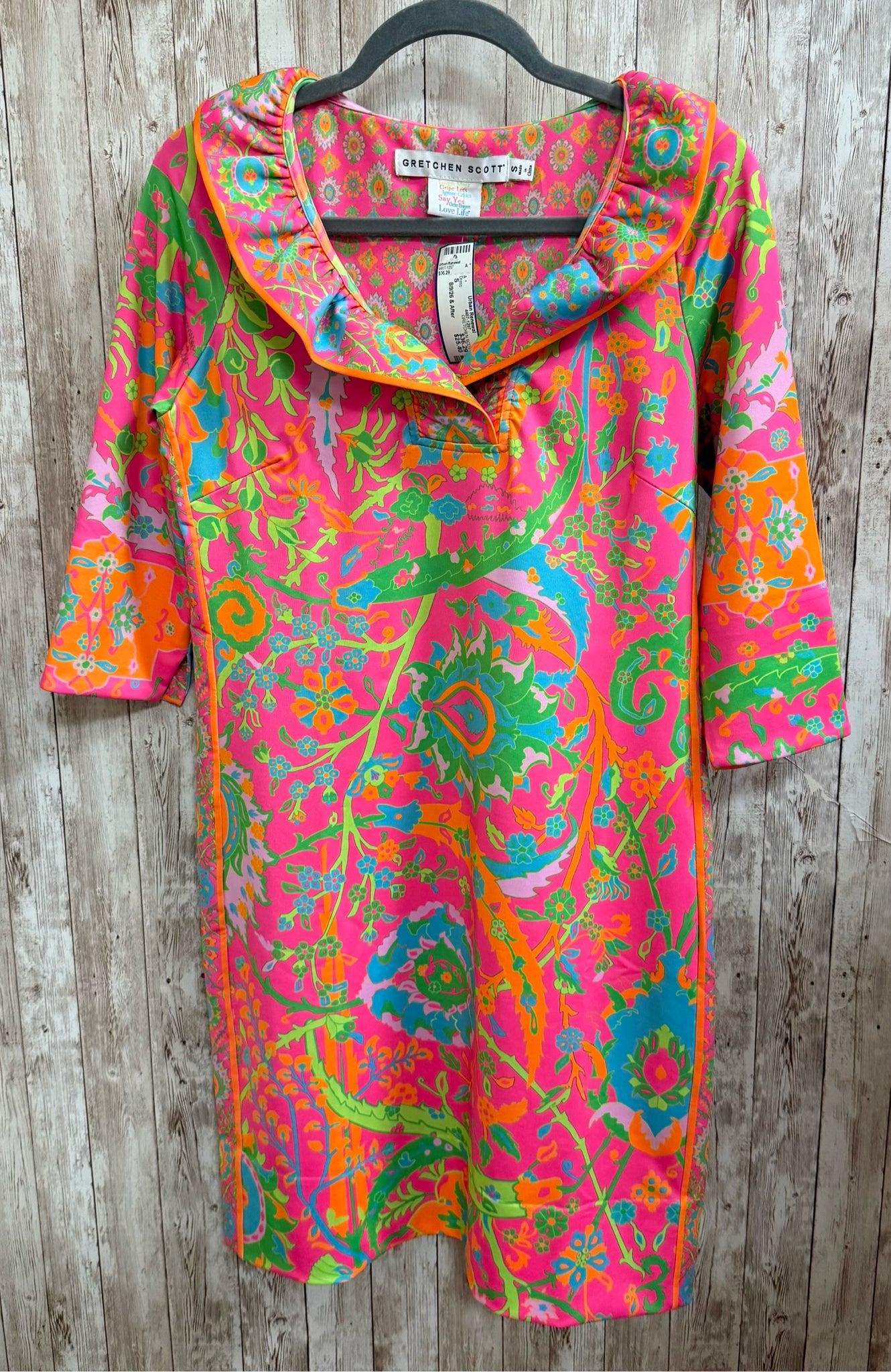 Size S GRETCHEN SCOTT PINK FLORAL Dress