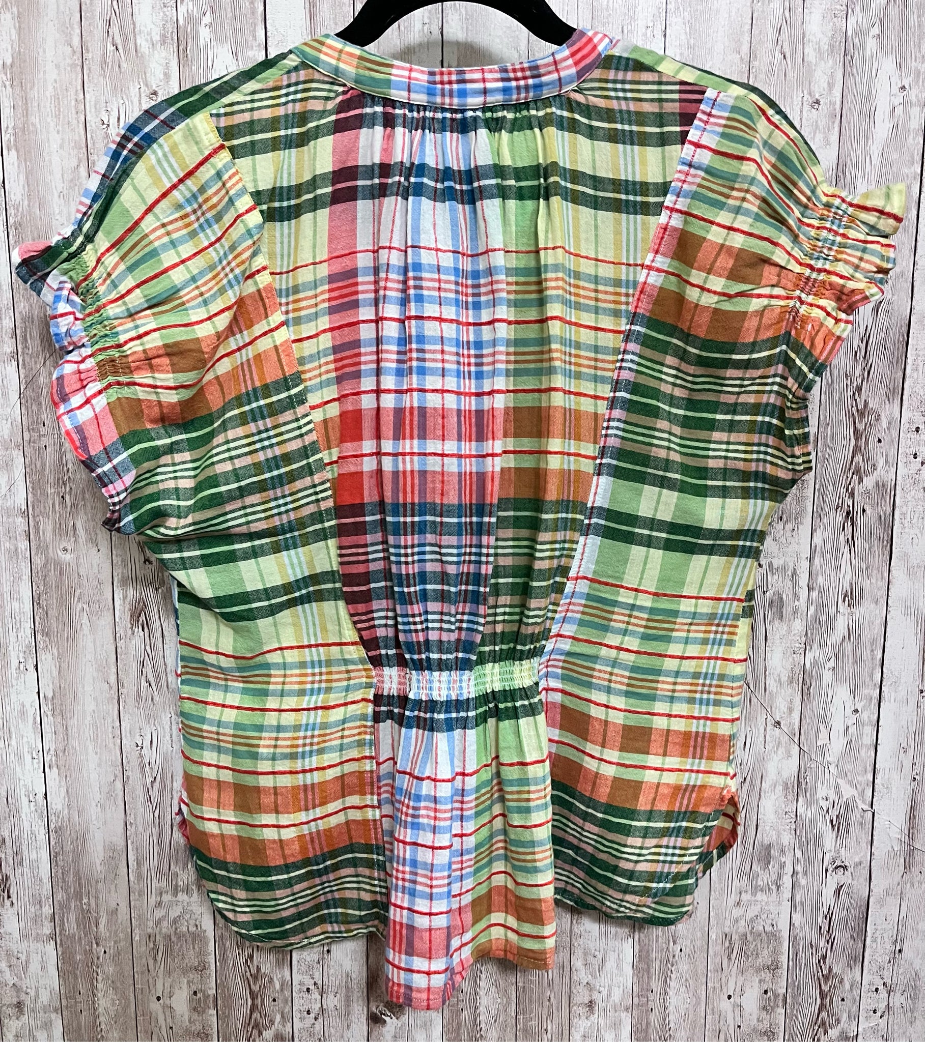 PILCRO Size M YELLOW PLAID Top