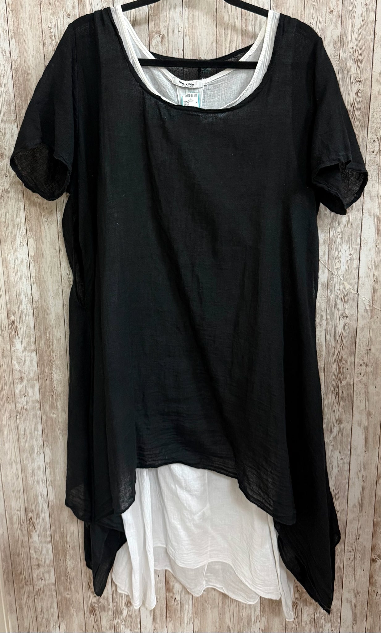 Size One Size MEO MELI Black & White Dress