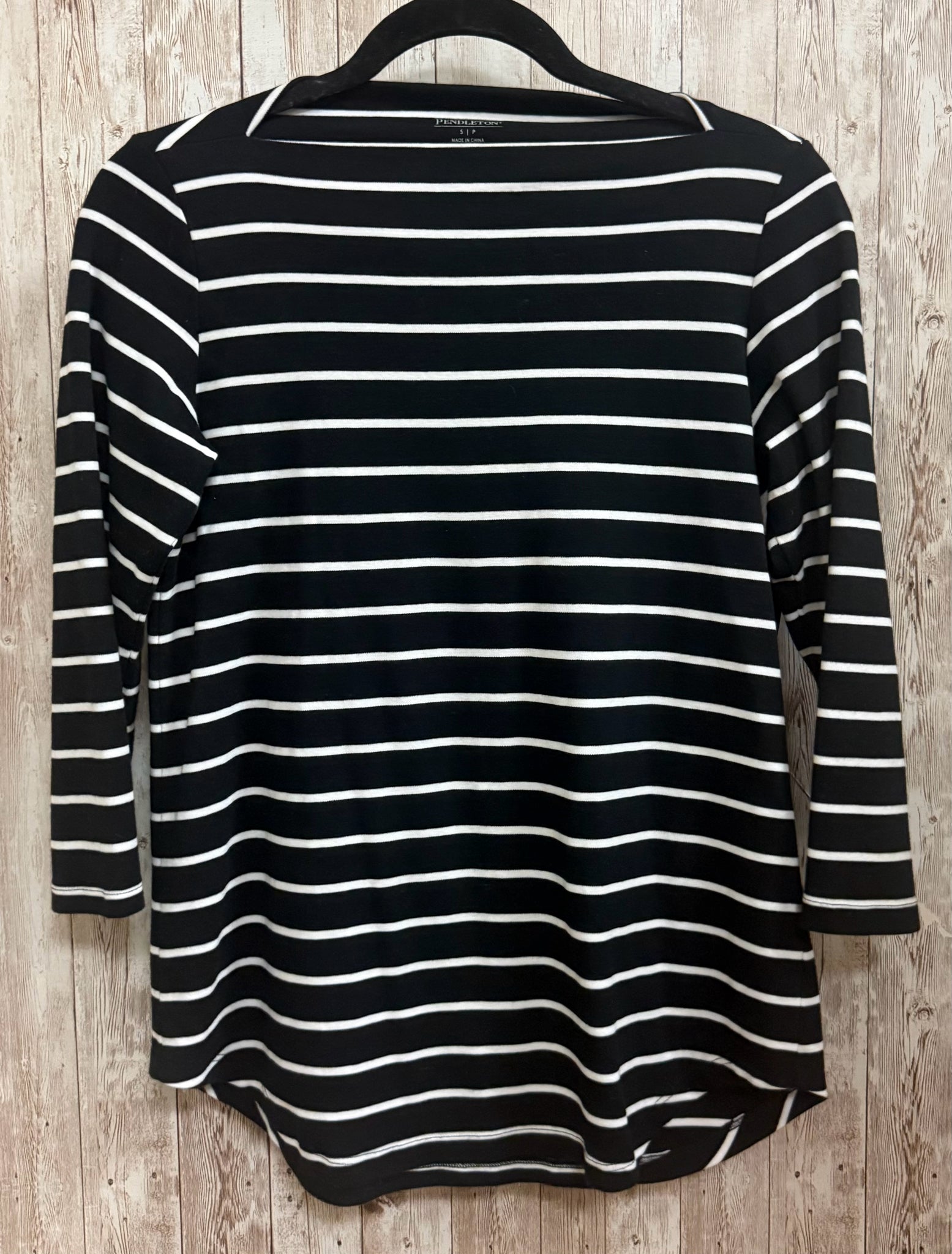 Size S PENDELTON BLACK STRIPE Top